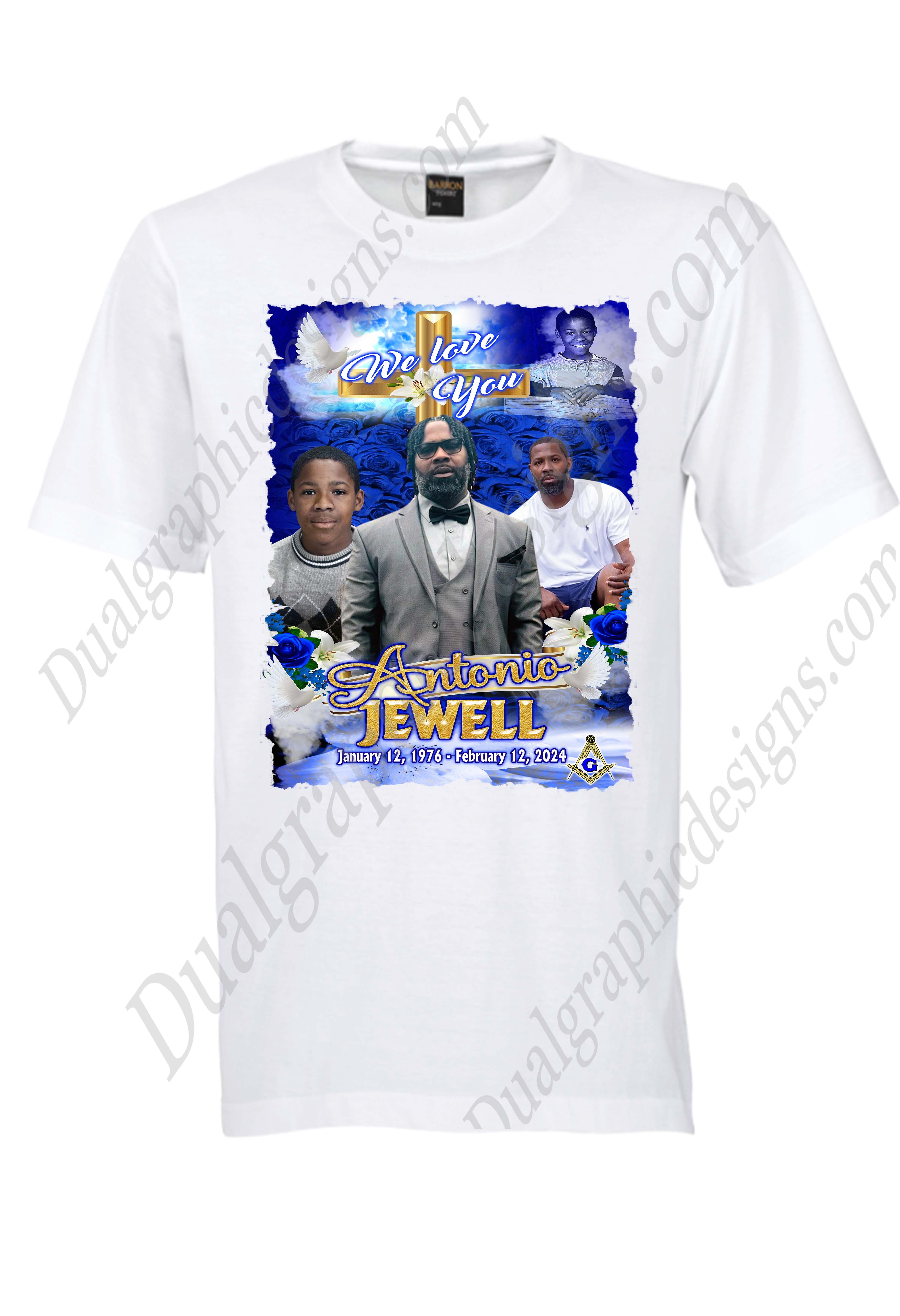 Antonio Jewell Memorial Shirts