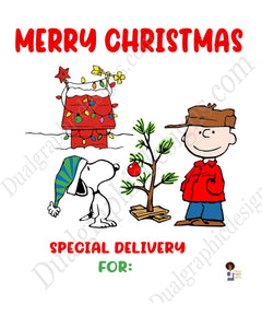 Charlie Brown Santa Sack Template