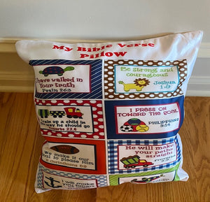 Kids Bible Verse Pillows