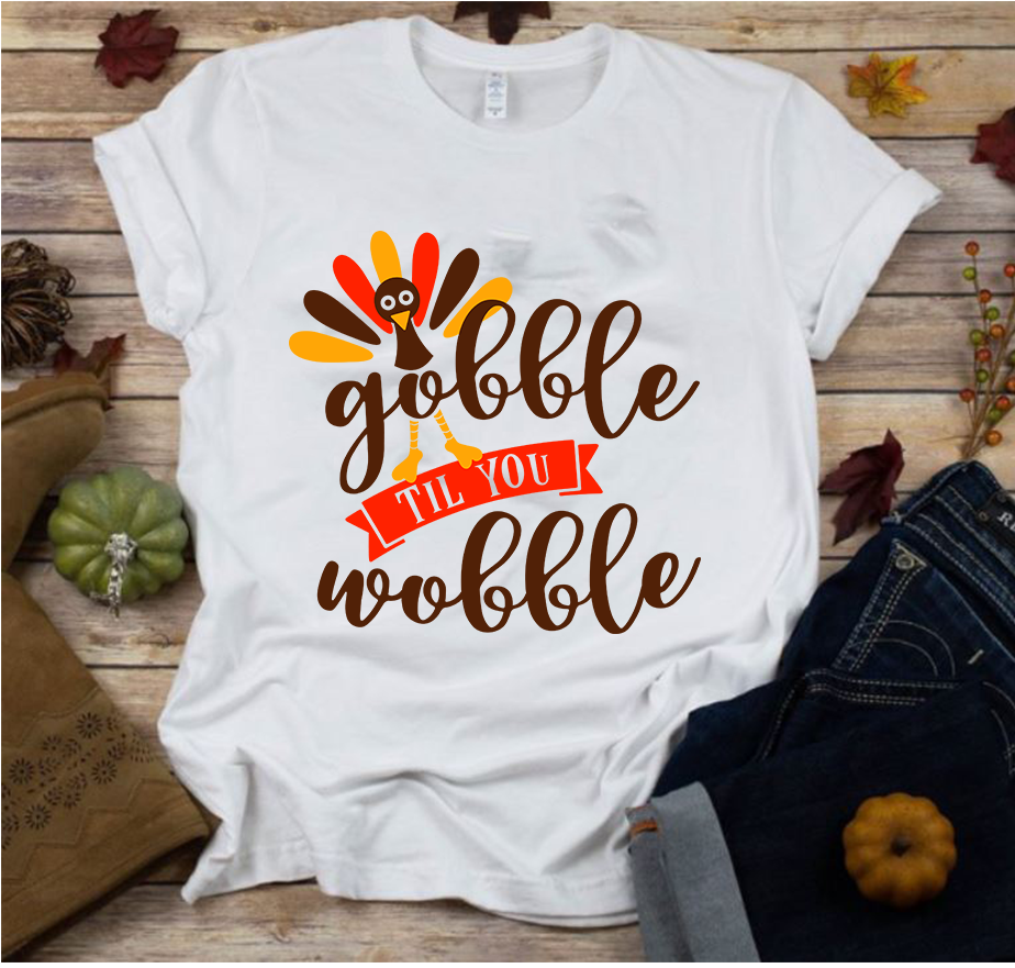 Gobble til You Wobble Thanksgiving transfers