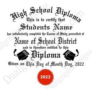 2022 Diploma Template Red Seal