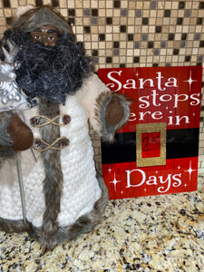 Christmas Count Down Dry Erase Board