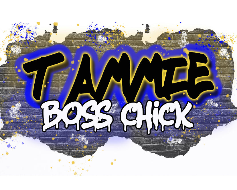 Boss Chick Airbrush Transfer