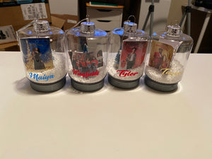 Christmas snow globe ornaments