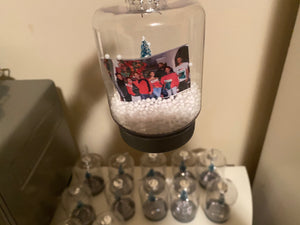 Christmas snow globe ornaments